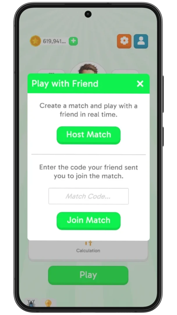 Brain Knockout player with friends